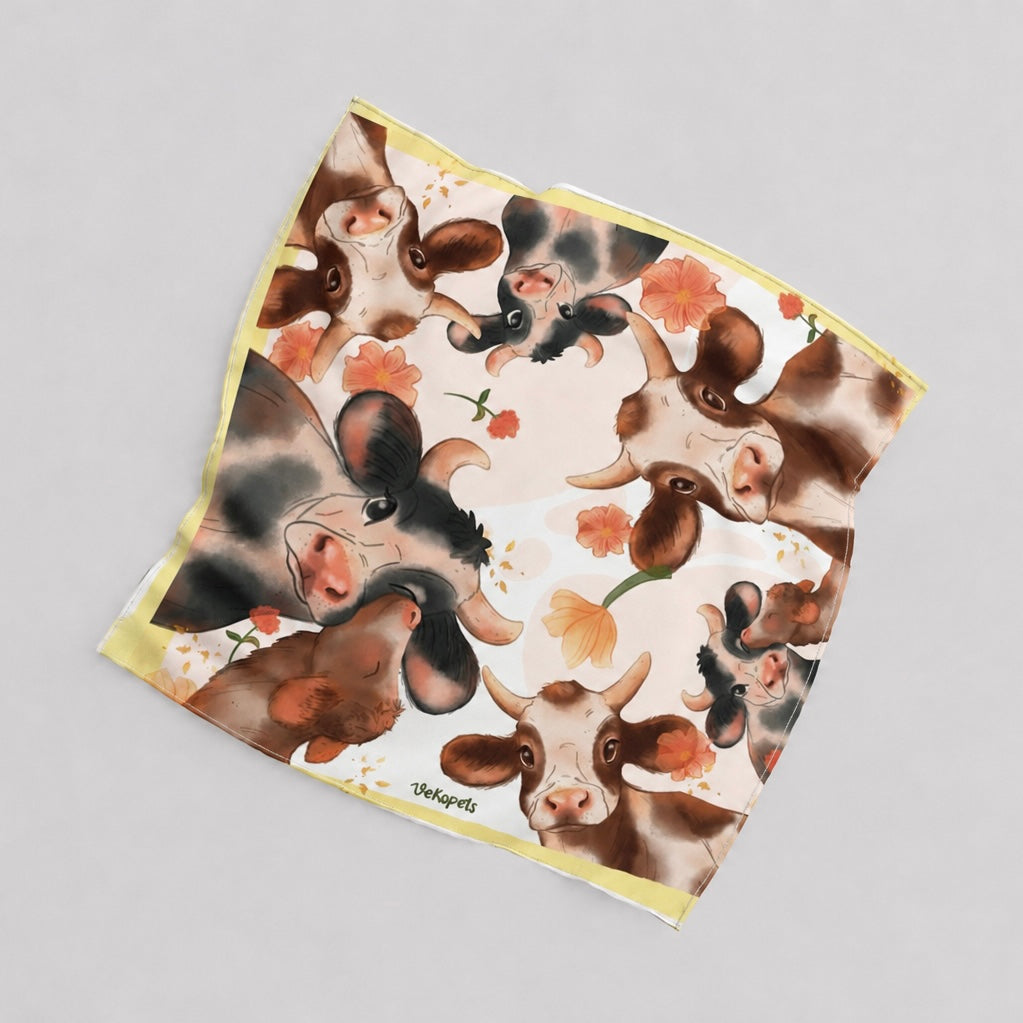 Silk scarf for humans | Cows