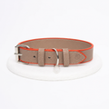 Vegan leather collar | Taupe ember