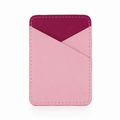 Vegan Leather Card Holder | Wine & Pink