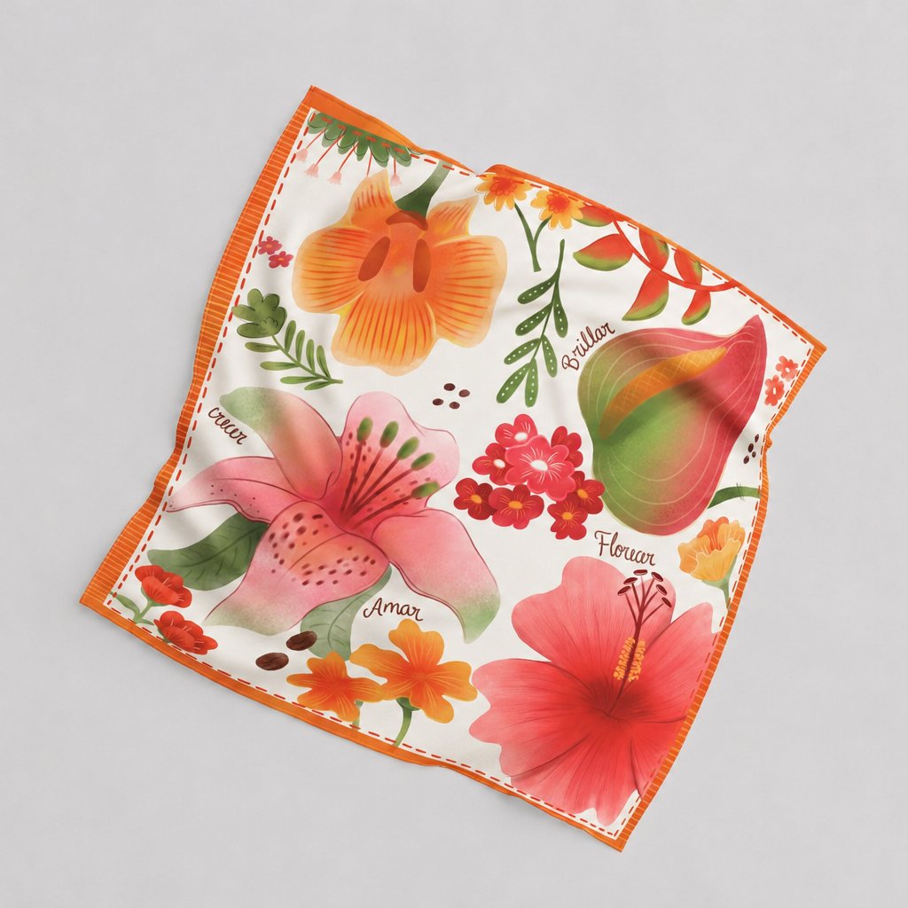 Silk Scarf for Humans | Florecer