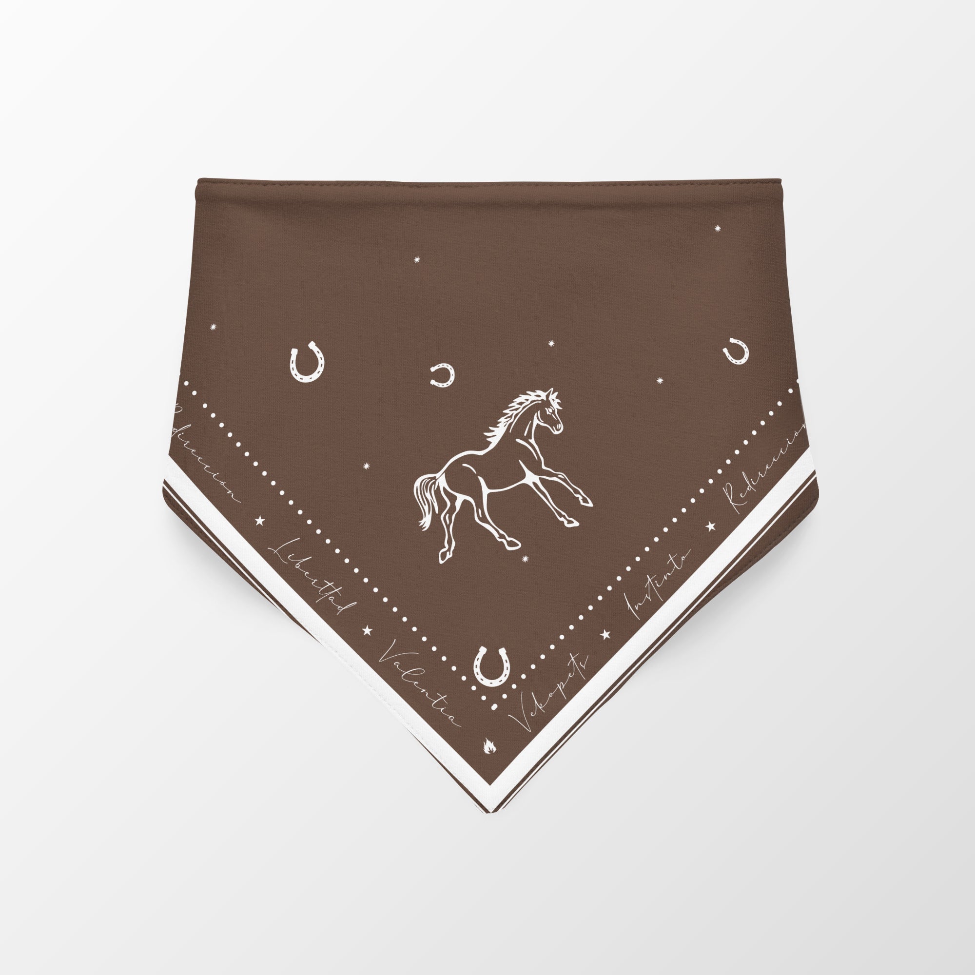 Matching headscarves combo | Brown horse